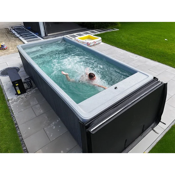 GardenAndPools Schwimmbad Kleo, hochwertige GFK-Poolschale, 476 × 225 × 120 cm – Bild 3