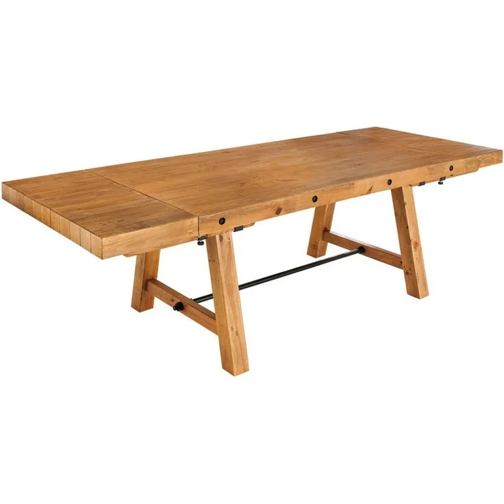riess-ambiente Esstisch FINCA 300-400cm vintage braun (Einzelartikel, 1-St), recyceltes Pinie-Massivholz · inkl. 2 Ansteckplatten · bis 16 Personen