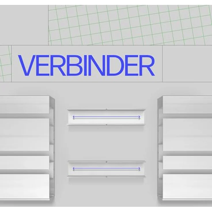 Bestlivings Gardinenschiene ( Weiß ) 270cm (3x90cm) 3-läufig – Bild 7