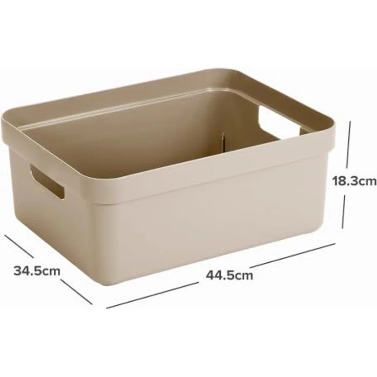 Sigma home Aufbewahrungsbox 24L beige – Bild 2