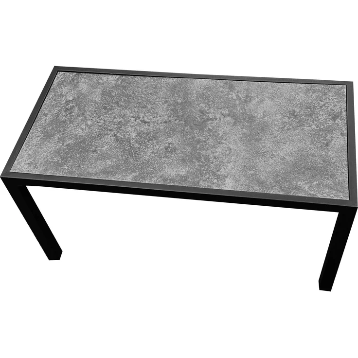 Kynast Garten Lounge Garnitur Metall 4-teilig schwarz grau Textilbezug – Bild 4