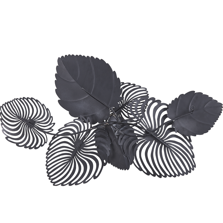 Wandobjekt Blatt MAGNESIUM Metall 55 cm Gold – Bild 4