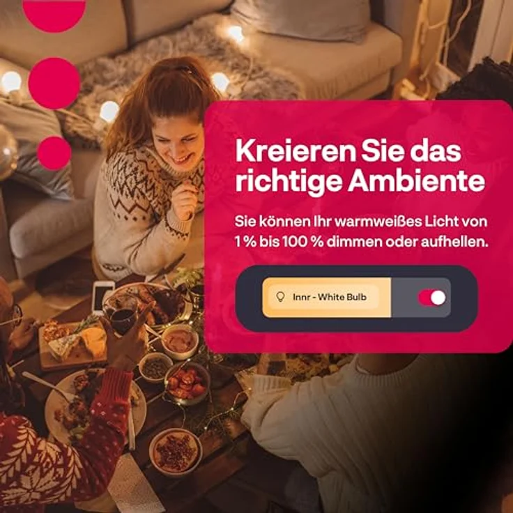 innr Zigbee Smart Lampe E14, Warmweiß, Dimmbar, 2 Stück, kompatibel mit Hue* und Alexa (Bridge erforderlich) – Bild 3