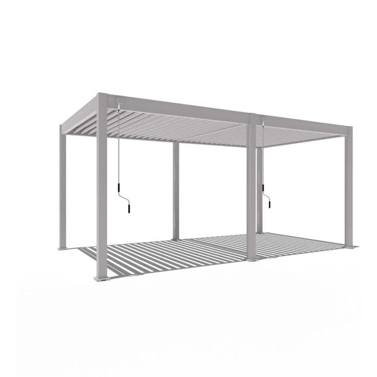 Weide 'Classic' Pergola, freistehend, Aluminium / Stahl beige, 300 x 530 x 255 cm – Bild 1