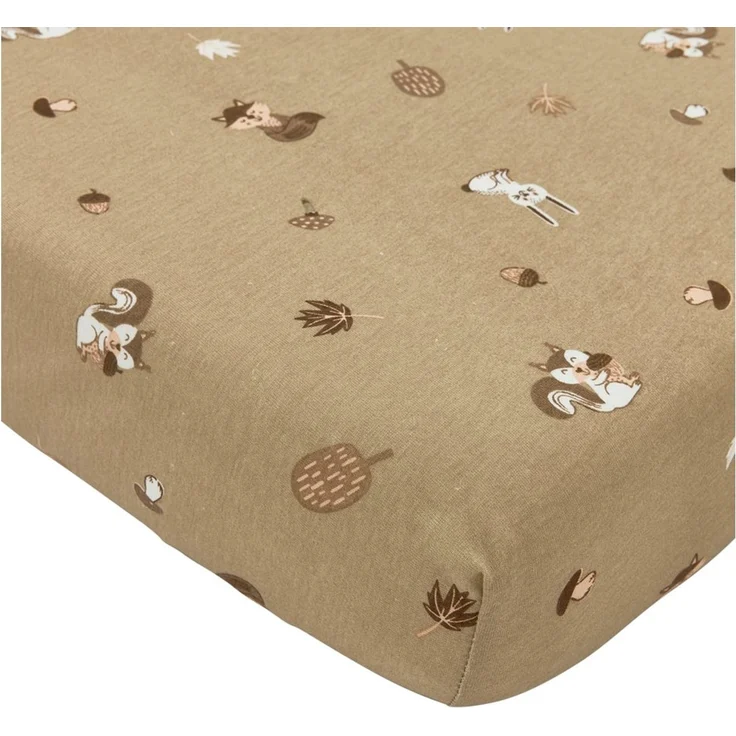 Meyco Spannbettlaken Print - Jersey - Forest Anima – Bild 1