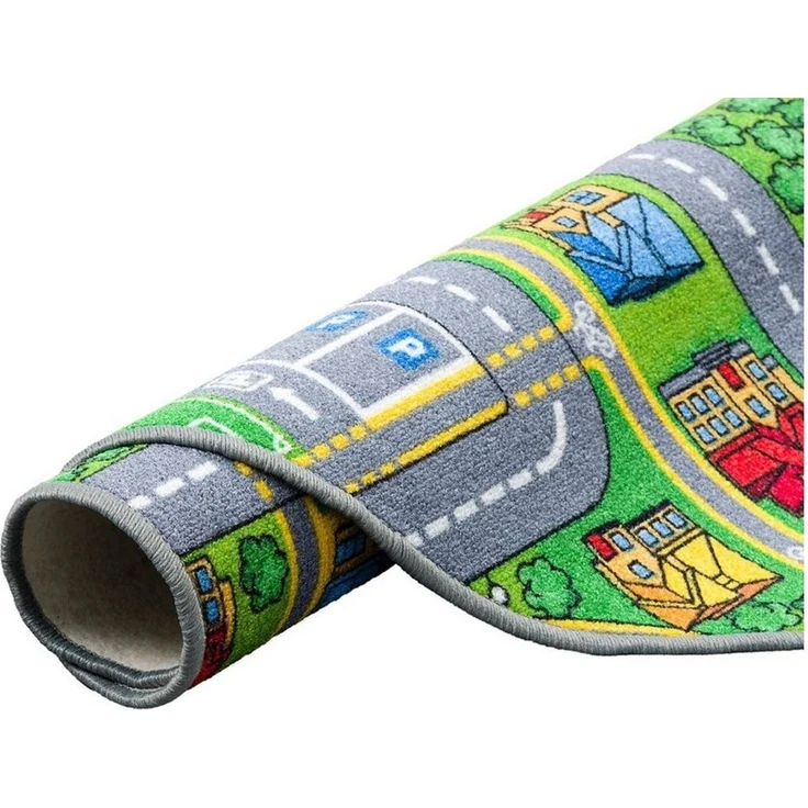 Snapstyle Kinderteppich Kinder Spiel Teppich Abenteuerland Bunt Rund, Rund, Höhe: 4 mm – Bild 4
