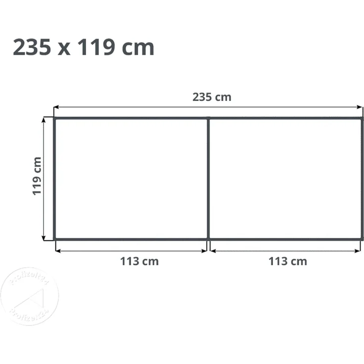 GFP Aluminium Hochbeet KINGSIZE DANIELA - 235 x 119 x 77 cm - Alu natur, Stecksystem, langlebig – Bild 5