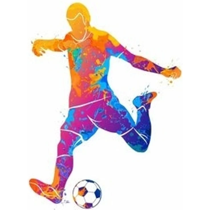 nikima Wandtattoo 111 Wandtattoo Fußball Spieler bunt (PVC-Folie) – Bild 6