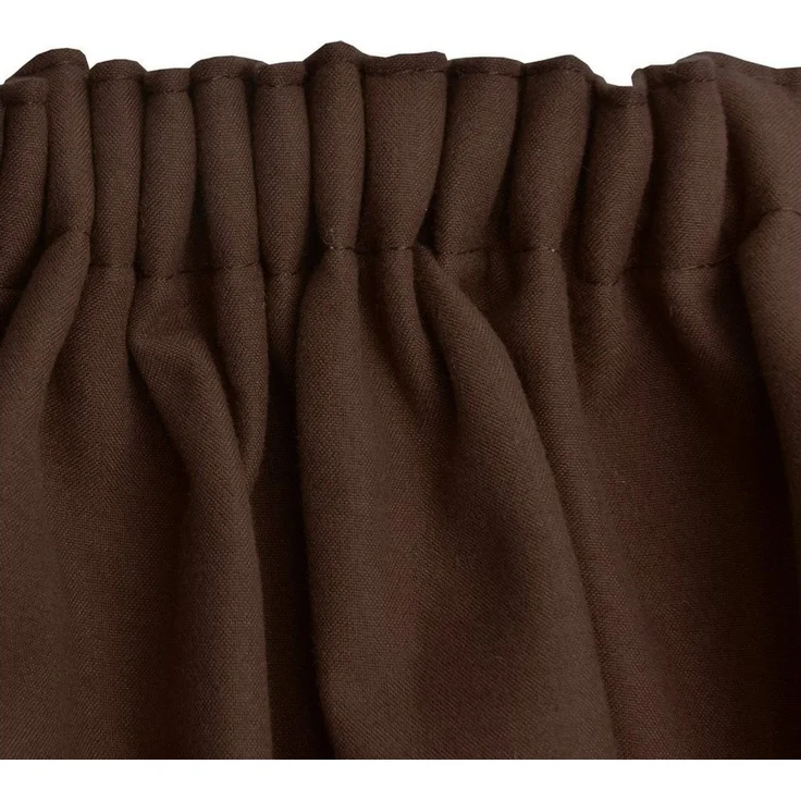 Beautissu Vorhang Amelie TK Thermovorhang mit Kräuselband, 140x245cm, Braun, 2er Set, Isolierend, Verdunkelung, Variante: Thermogardine – Bild 3