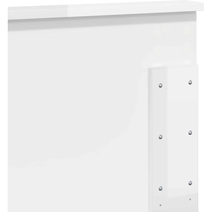 vidaXL Kopfteil Glänzend Weiß Holzwerkstoff 90 x 143 x 7 cm – Bild 7
