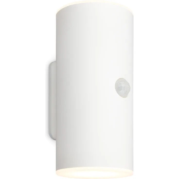 Briloner LED Akku-Außenwandleuchte Lima 6W weiß Bewegungssensor warmweiß