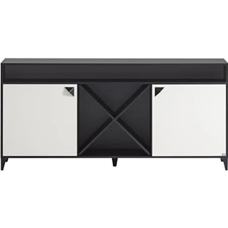 LOOKS BY WOLFGANG JOOP Sideboard Classic, schwarz matt/cremebeige, 179,2 x 39 x 85,8 cm – Bild 4