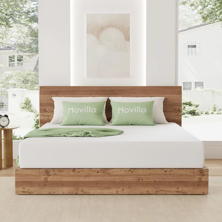 Novilla Matratze 90x190 H3 7-Zonen Gelschaum Matratzen mit Atmungsaktive Bambus-Schaum 60°Waschbare Bezug Öko-Tex CertiPUR US Rollenmatratze 18cm Mittel – Bild 1