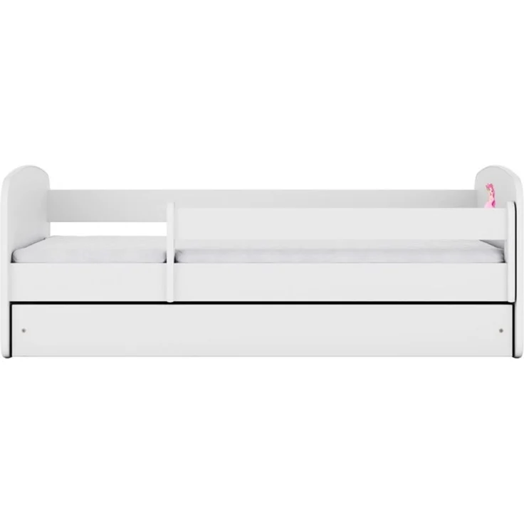 Raumhirsch Furniture Kinderbett 70x140, 80x160, 80x180 cm - Komplettset mit Matratze & Schublade (Bett für Mädchen, Einzelbett Kinder 2–12, mit Rausfallschutz & Lattenrost), verschiedene Farben & Designs – Bild 4