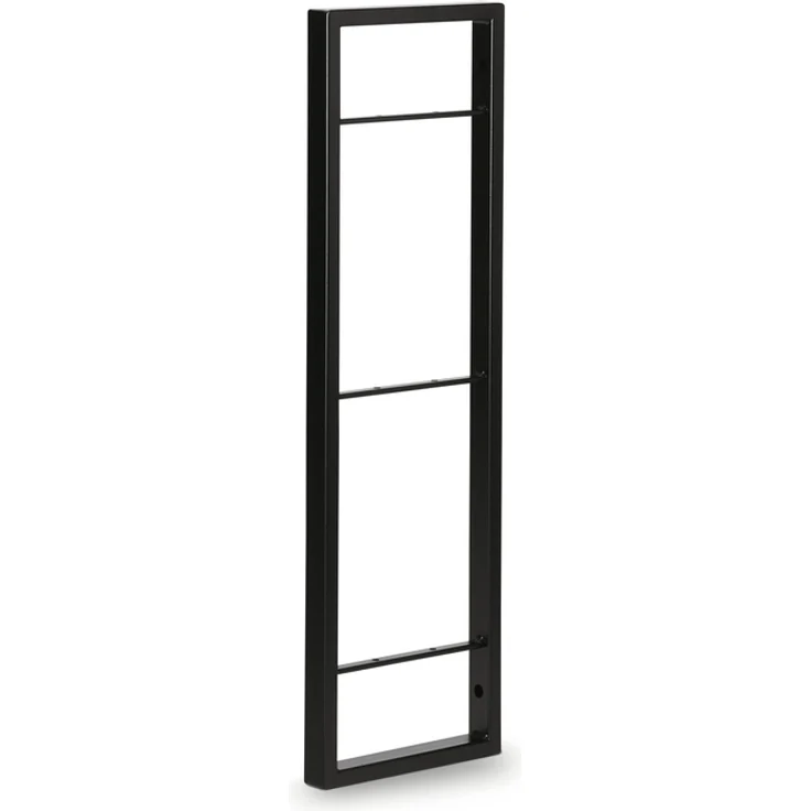 Kesseböhmer YouK Regalsystem T 320 mm, H 550 mm, mit 2 Ablageaufnahmen, schwarz matt – Bild 1