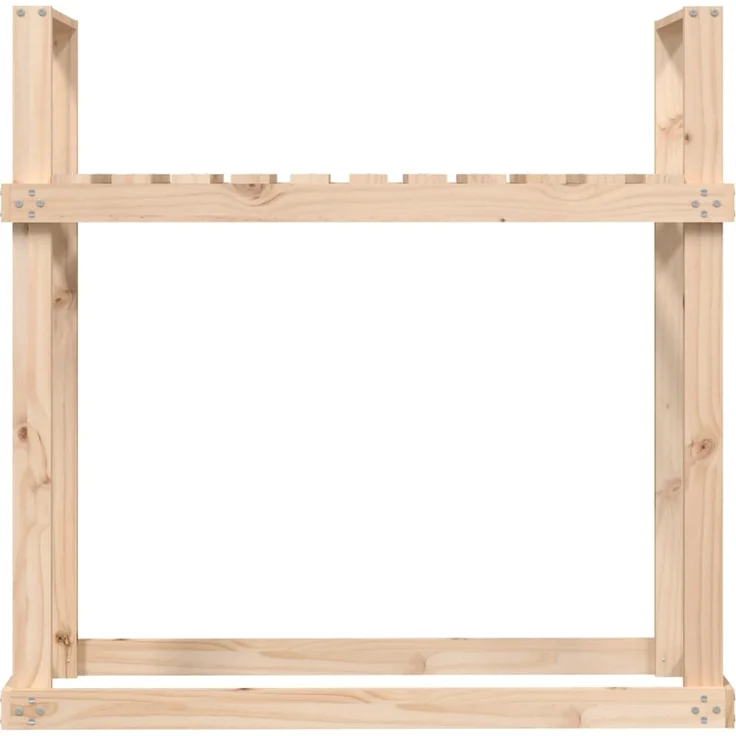 vidaXL Kaminholzregal 110x35x108,5 cm Massivholz Kiefer 823857 – Bild 4