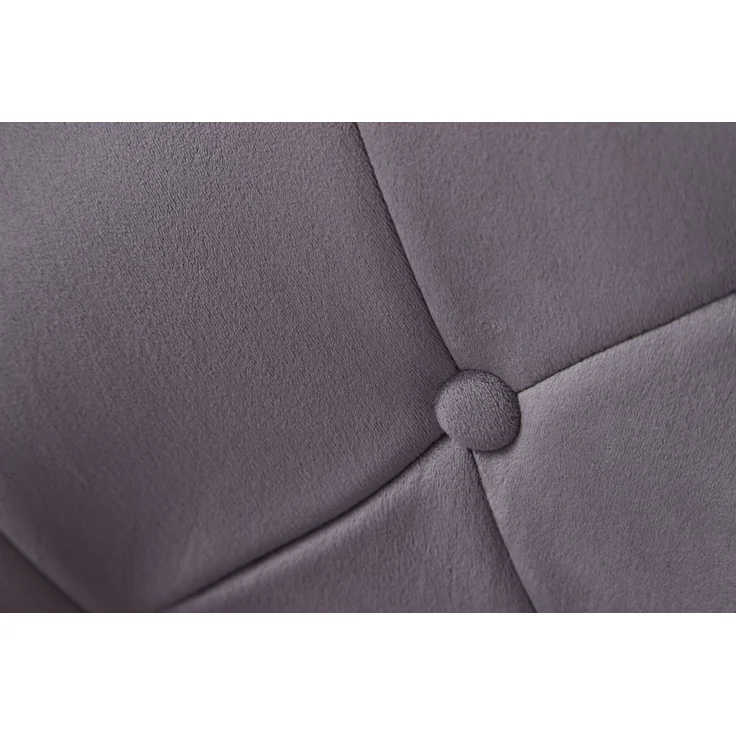 Loungesessel Samt Grau Gold Design Drehstuhl mit Rückenlehne – Bild 12