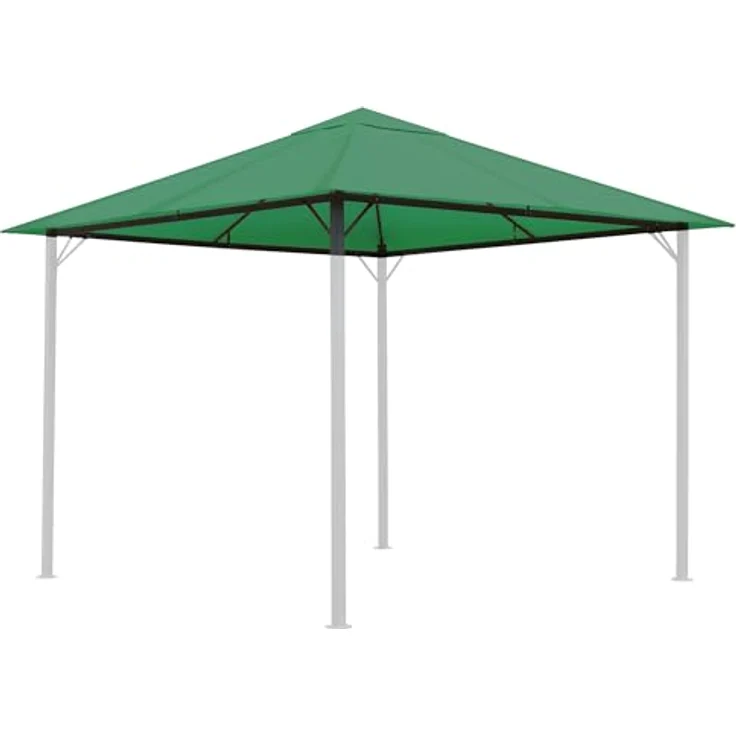 QUICK STAR Ersatzdach 250g für Pavillon 3x3m, Grün Antik, wasserabweisend mit Lüftungsschlitzen – Bild 1