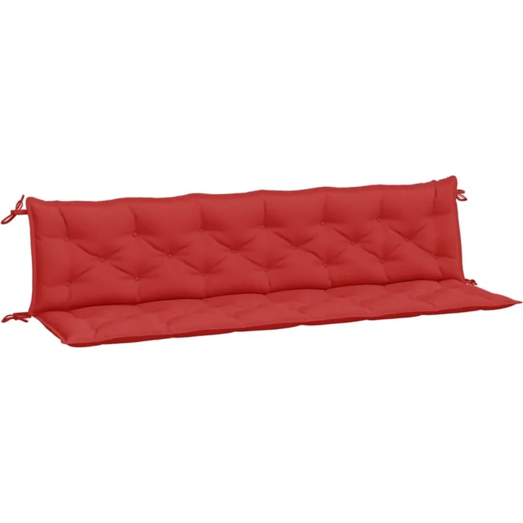 vidaXL Gartenbank-Auflagen 2 Stk. Rot 200x50x7 cm Oxford-Gewebe 361741 – Bild 1