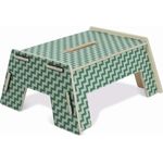 Werkhaus 'Hopper' Fußbank aus Birke, türkis