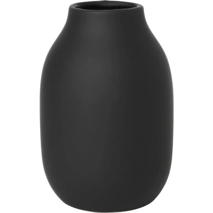 Blomus COLORA Vase, Dekovase, Blumenvase, Topf, Porzellan, Peat, 15 cm, 65902