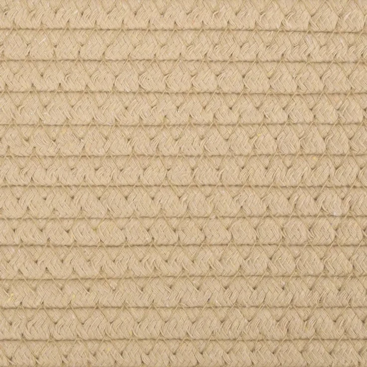 vidaXL Aufbewahrungskörbe 2 Stk. Beige und Weiß Ø24x18 cm Baumwolle 358455 – Bild 8