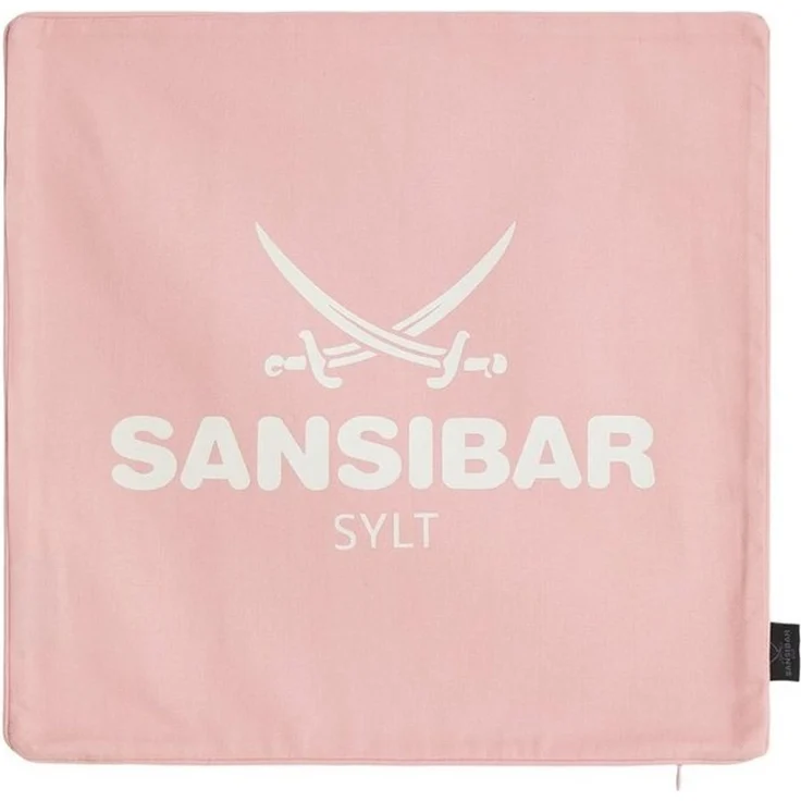 Sansibar Sylt Kissenhülle Kissenbezug Sansibar Sylt Kissenhülle, Sansibar Logo Druck, 45x45 cm, mit Logo-Schriftzug, mit verdecktem Reißverschluss – Bild 2