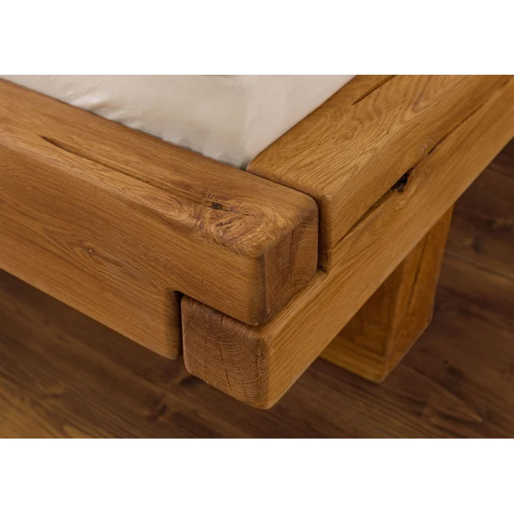 Bett Eiche 160x200x87 natur geölt BREGENZ #102 – Bild 6