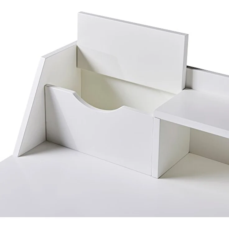 Teamson Home, Creativo Holzschreiberschreibtisch, MDF, mit Lagerung, Regalen und Schubladen, Büro, Weiß/Natur, VNF-00045 – Bild 10