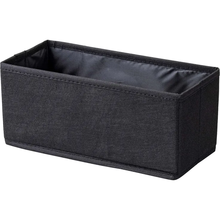 Fackelmann Aufbewahrungskorb 28 cm, Schwarz, faltbar