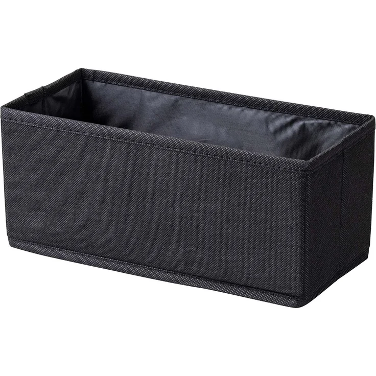 Fackelmann Aufbewahrungskorb 28 cm, Schwarz, faltbar – Bild 1