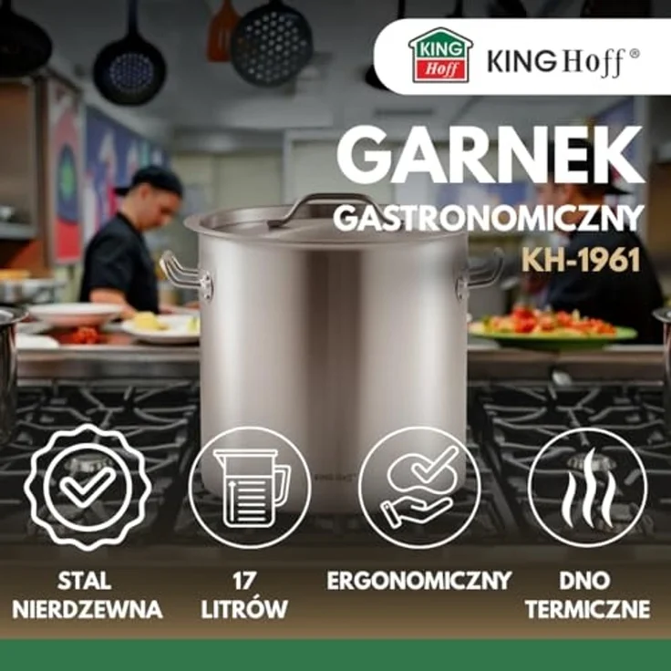 Kinghoff Kinghoff Gastronormtopf mit Deckel 17l KH1961 – Bild 4