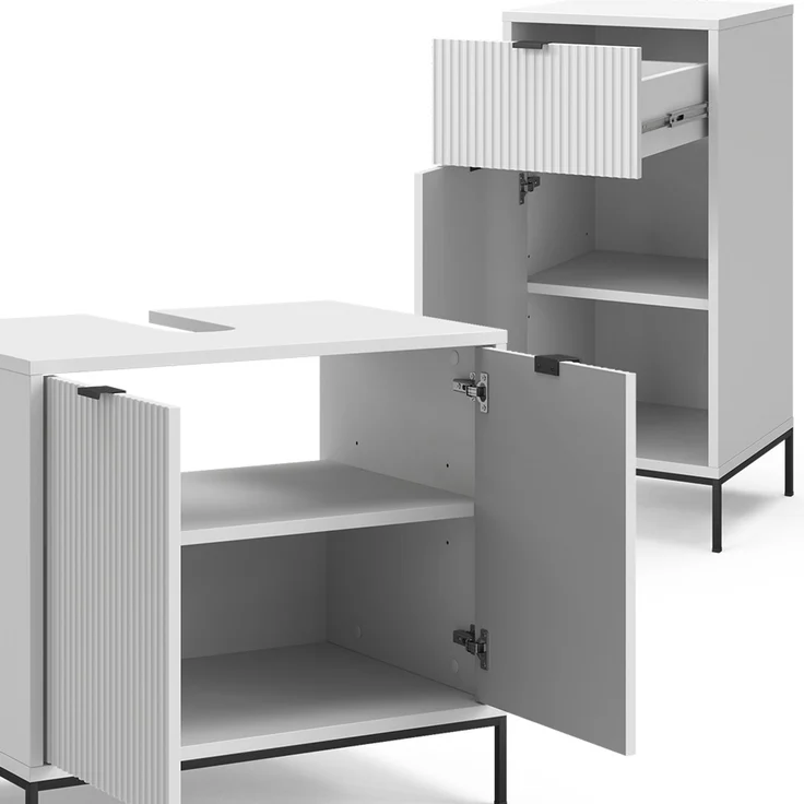 Badmöbel-Set Eliza Weiß 4-teilig Vicco – Bild 6
