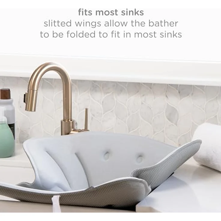 Ubbi Stingray Sink Bather for Baby, Soft Baby Bath Cushion, Newborn Must Have – Bild 4