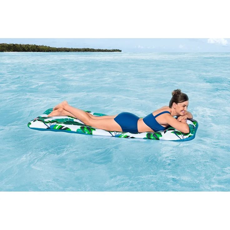 Bestway Luftmatratze Blissfull Drifter™ mit Textilbezug, PVC grün, 183x73 cm – Bild 3