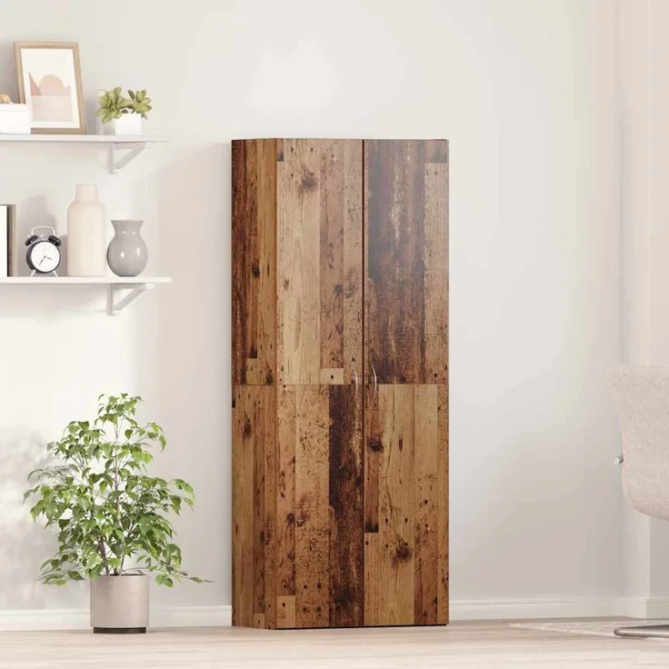 vidaXL Büroschrank Altholz 60 x 32 x 152,5 cm Holzwerkstoff 3365558