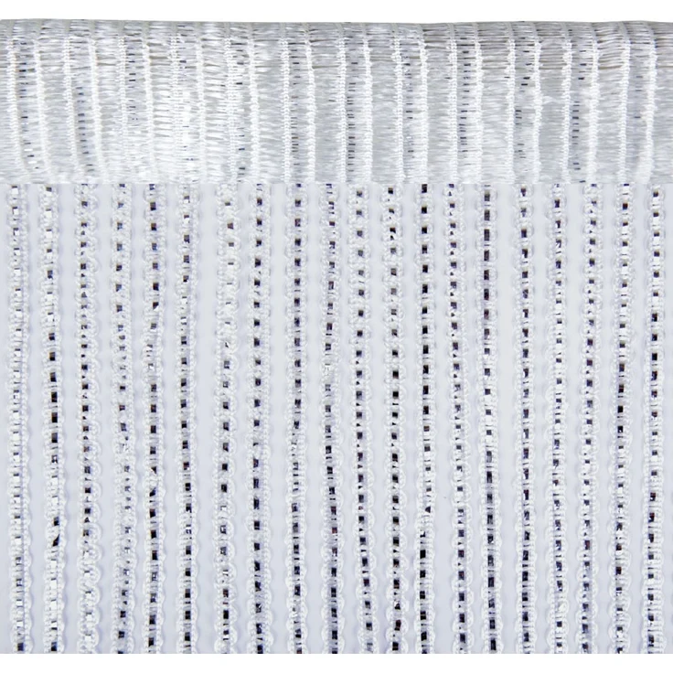 Arsvita Fadenvorhang Metallik-Optik mit Stangendurchzug, Türvorhang 140x250cm (Weiß) – Bild 4