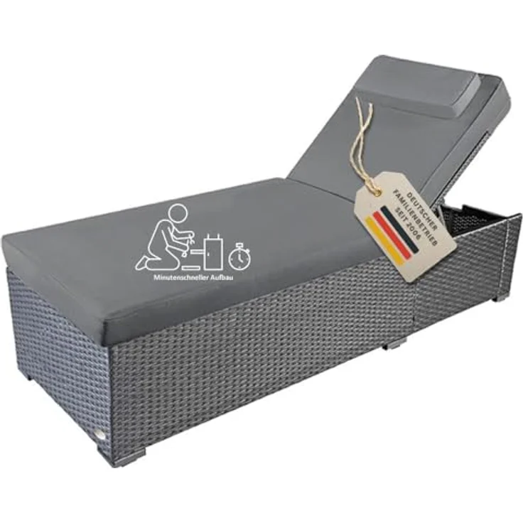 RS Trade Gartenliege Sonnenliege Verona High – Bild 2