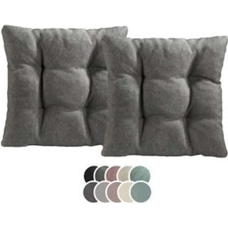 XDREAM Stuhlkissen Sitzkissen Set (2er & 4er) für Stühle und Bänke, robuste Polsterauflage für indoor und outdoor, 38x38x6 cm – Bild 6