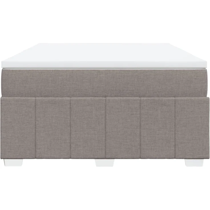 vidaXL Boxspringbett mit Matratze Taupe 140x200 cm Stoff 3285481 – Bild 4