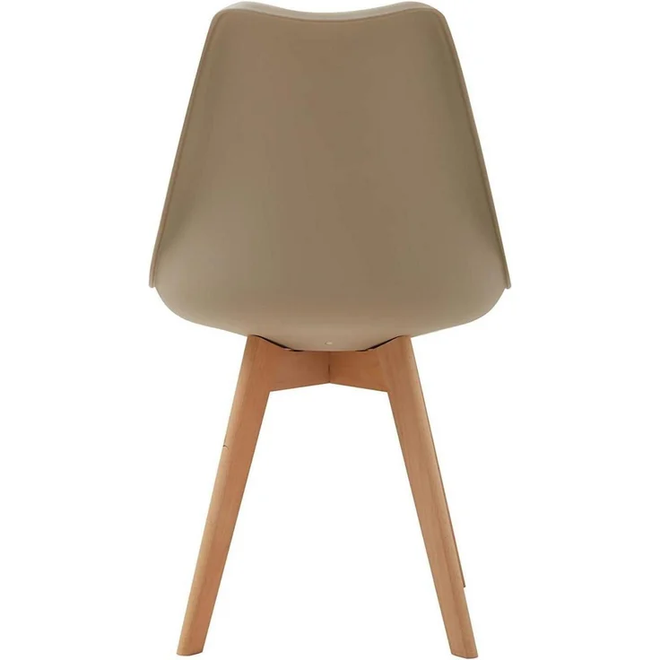Esszimmerstuhl 8er Massivholzbeine abnehmbar 8 Stühle Glau+beige – Bild 8