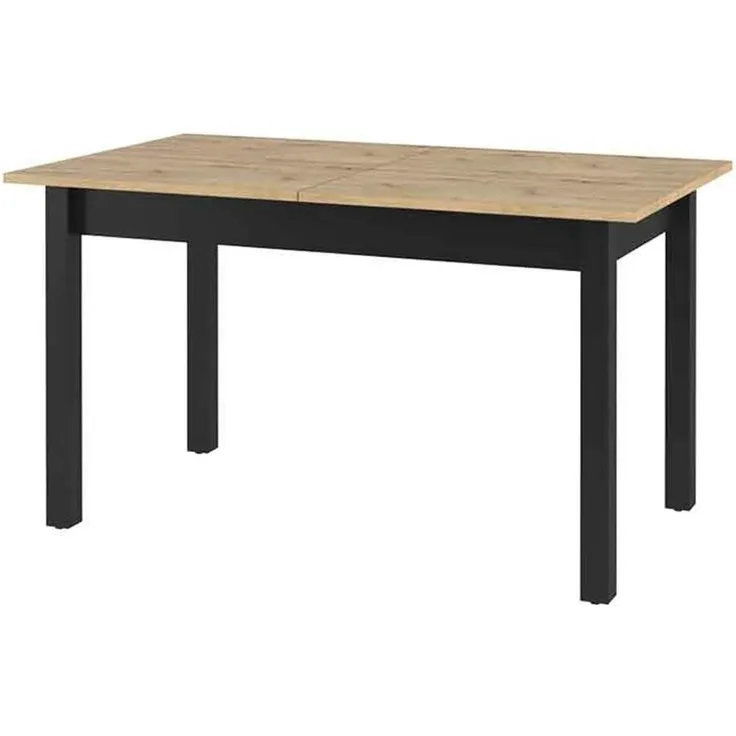 Selsey Esstisch, Eiche Artisan/Schwarz, 186 x 80 x 84