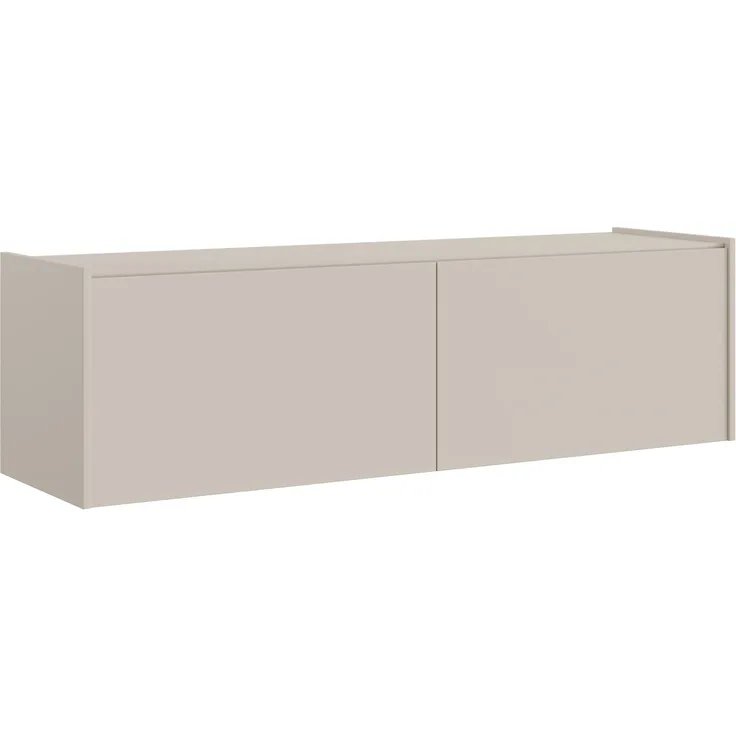 Selsey 'Magro' – TV-Lowboard hängend oder stehend 2-türig, Kaschmirgrau, 140 cm