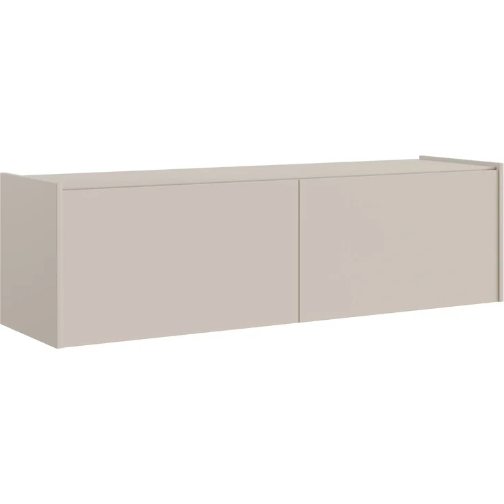 Selsey 'Magro' – TV-Lowboard hängend oder stehend 2-türig, Kaschmirgrau, 140 cm – Bild 1