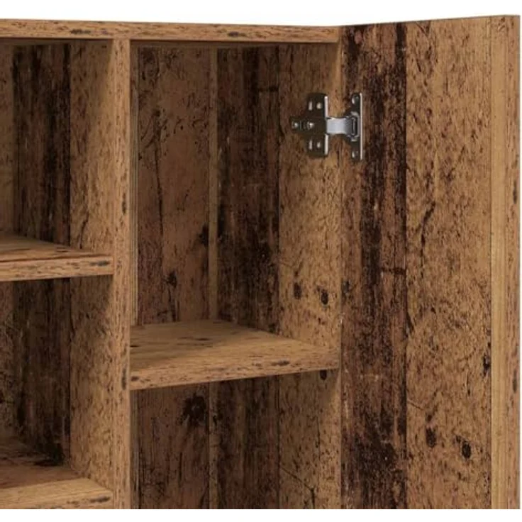 vidaXL Waschmaschinenschrank Altholz-Optik 64x25,5x190 cm 856649 – Bild 10
