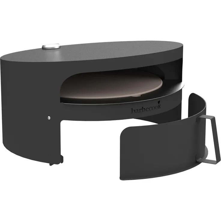 Barbecook Pizzaofen Holz Dynamic Centre 36 cm Backfläche, kompatibel mit offenem Holzgrill Nestor, 51,5 x 46 x 27,5 cm, Schwarz