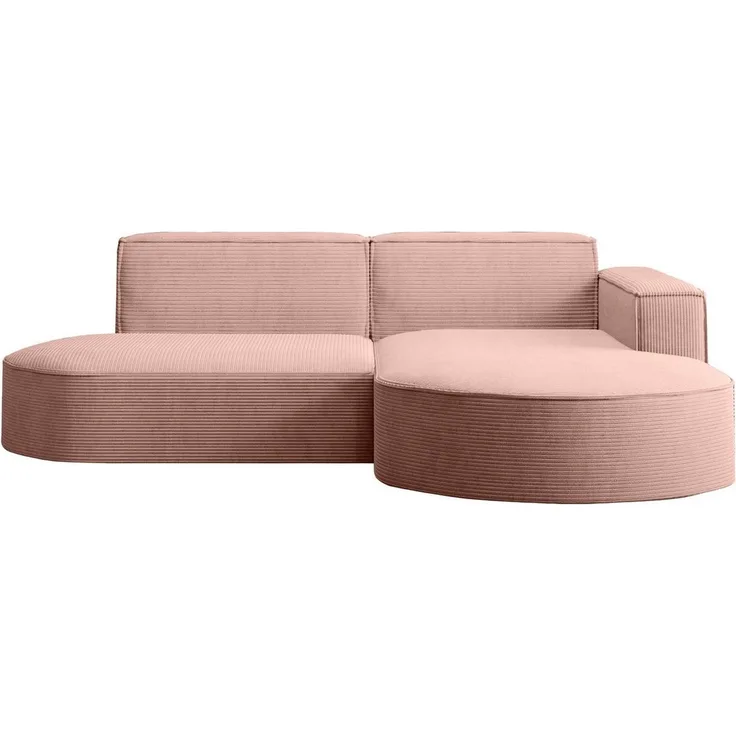 Kaiser Möbel Ecksofa Designer MODENA STUDIO L stoff Cord, Ecksofa, Cord Sofa, L-Form, Links/Rechts wählbar