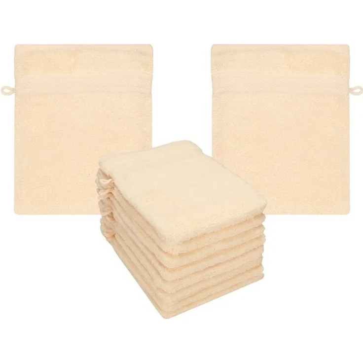 Betz Waschhandschuh 10-tlg. PREMIUM Größe 16 cmx21 cm, Baumwolle (Set, 10-St), 100% baumwolle – Bild 4