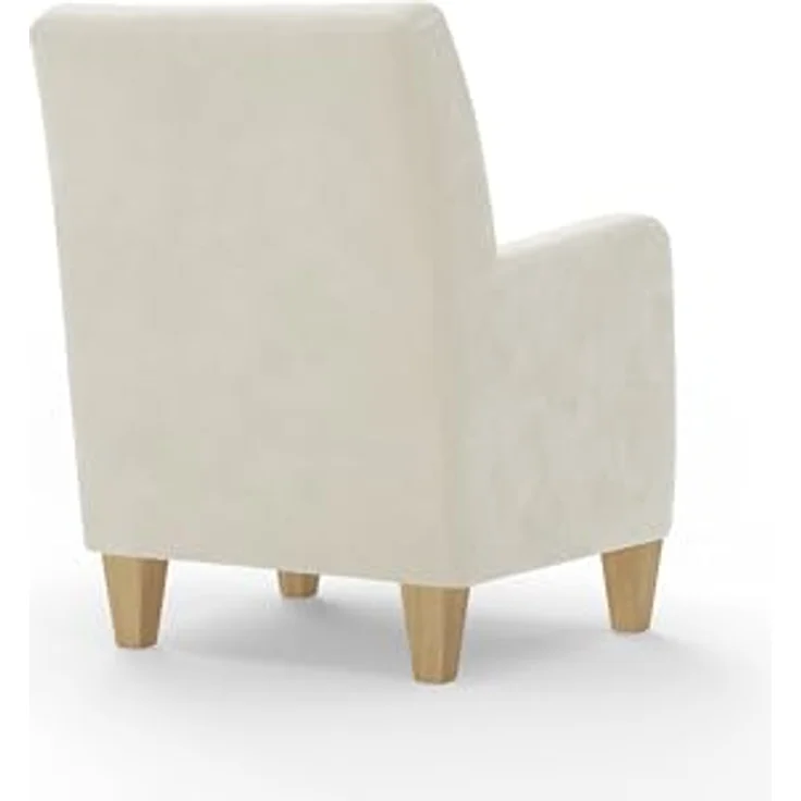Cavadore Sessel Vida / Polstersessel im trendigen Design / 74 x 93 x 81 / Mikrofaser, Naturweiß – Bild 5