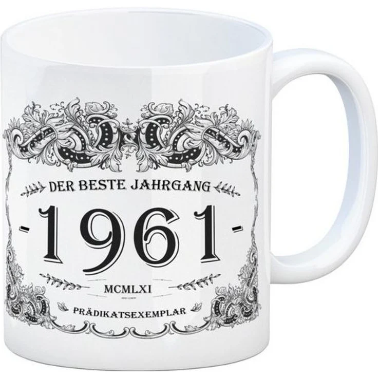 speecheese Tasse 1961 der beste Jahrgang Kaffeebecher Tasse Kaffeetasse Geburtsjahr – Bild 2